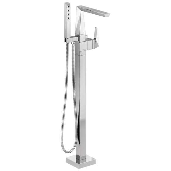 DELTA FAUCET Delta T4743-PR-FL Trillian Single Handle Floor Mount Tub Filler Trim