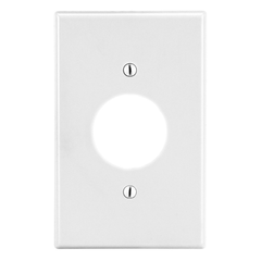 HUBBELL Hubbell PJ7W Wall Plate Mid-Size 1-Gang 1.40 in Opening White