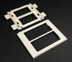 LEGRAND Legrand V4050 Wiremold V4050 6 x 4-3/4 Ivory Steel Multiple Channel Raceway Device Mounting Bracket