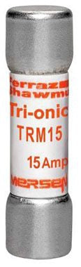 MERSEN Mersen TRM15 Low-voltage general purpose fuse, TRM - Midget - Time-Delay, 250V 15A