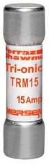 MERSEN Mersen TRM15 Low-voltage general purpose fuse, TRM - Midget - Time-Delay, 250V 15A
