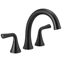 DELTA FAUCET Delta Faucet T2733-BL Kayra Roman Tub Faucet Trim Matte Black