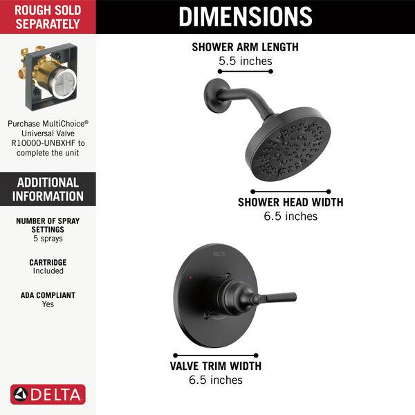 DELTA FAUCET Delta Faucet T14235-BL Delta SAYLOR: Monitor® 14 Series Shower Trim