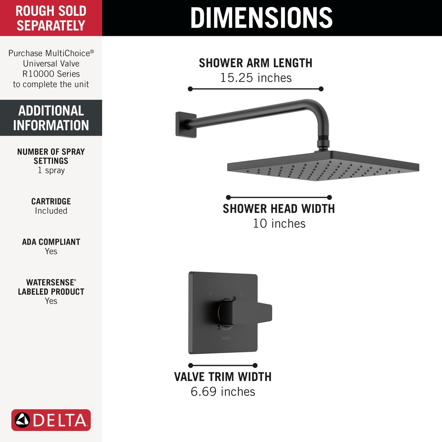 DELTA FAUCET Delta Faucet T14268-PP Monitor 14 series shower trim