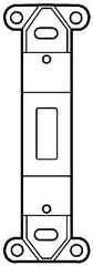 LEGRAND Pass & Seymour 80700LA INSERT WALLPLATE TGL SW BLK PLSTC
