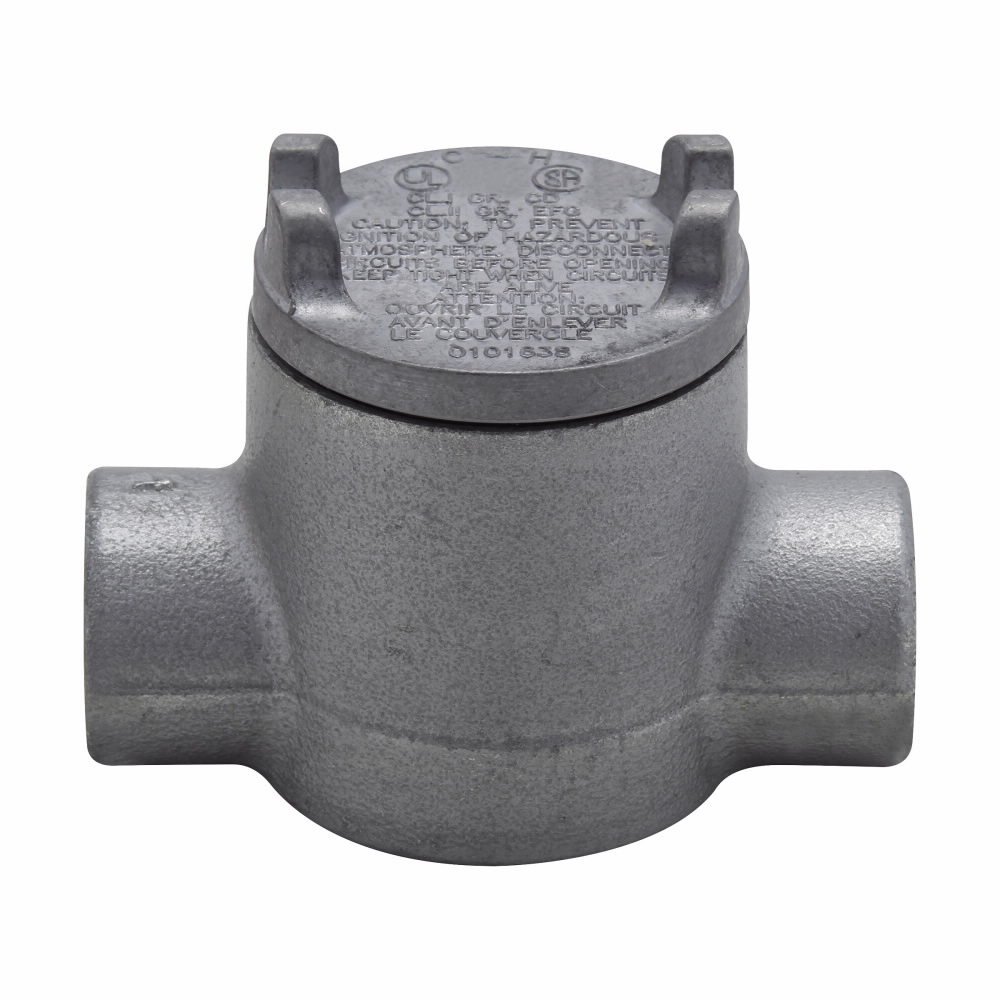 EATON Crouse-Hinds GUAC24 Conduit Outlet Box 3/4 In 2 In Cover Opening
