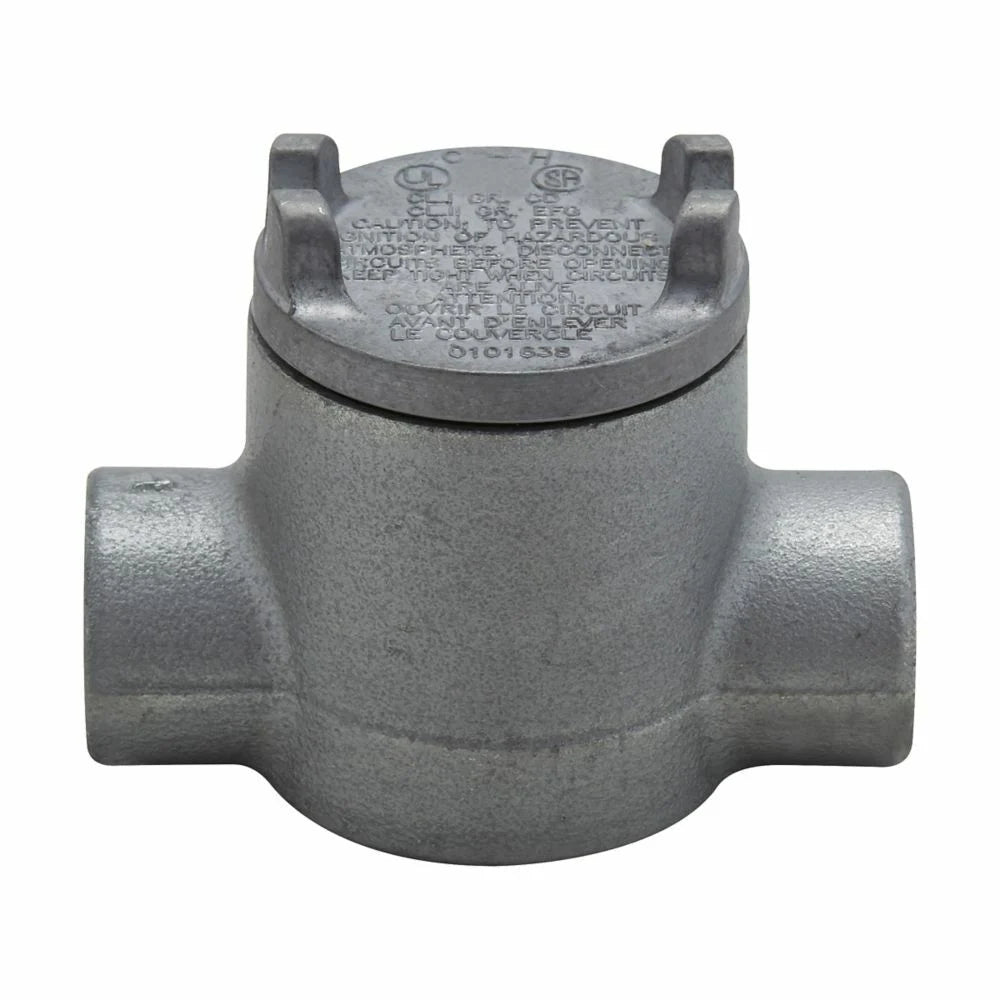 EATON Crouse-Hinds GUAC24 Conduit Outlet Box 3/4 In 2 In Cover Opening