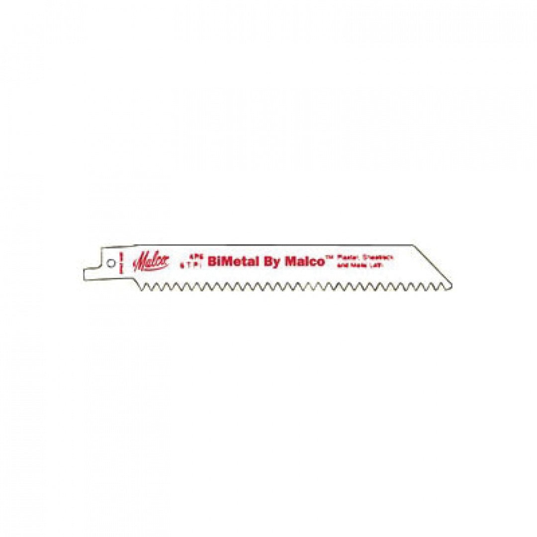 MALCO Malco 4P6 Reciprocating Saw Blade Bi-Metal 6L 6T