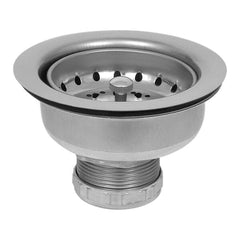 OATEY Oatey 14t Stainless Steel Sink Basket Strainer 2 3/4 Inches Shallow Locking Cup Chrome-plated Tailpiece
