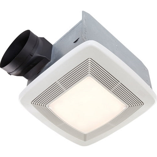 BROAN-NUTONE Broan-NuTone QTXE110FLT Ultra-Quiet Bathroom Ventilation Fan with Light, 110 CFM, 6 Inch Duct