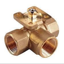 JOHNSON CONTROLS Johnson Controls VG1845ES Stainless Steel 1-1/2 Inch 3-Way Ball Valve