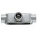 EATON Crouse Hinds T25MTC Die Cast Aluminum Type T Conduit Outlet Body With Cover And Gasket 3/4 Inch Condulet