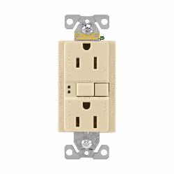 EATON Eaton SGF15V Arrow Hart Wiring GFCI Duplex Receptacle 15 Amp 125 VAC NEMA 5-15R