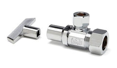 MCGUIRE McGuire Manufacturing LFST09LK 1/2 x 3/8 in. OD Tube Loose Key Angle Supply Stop Valve