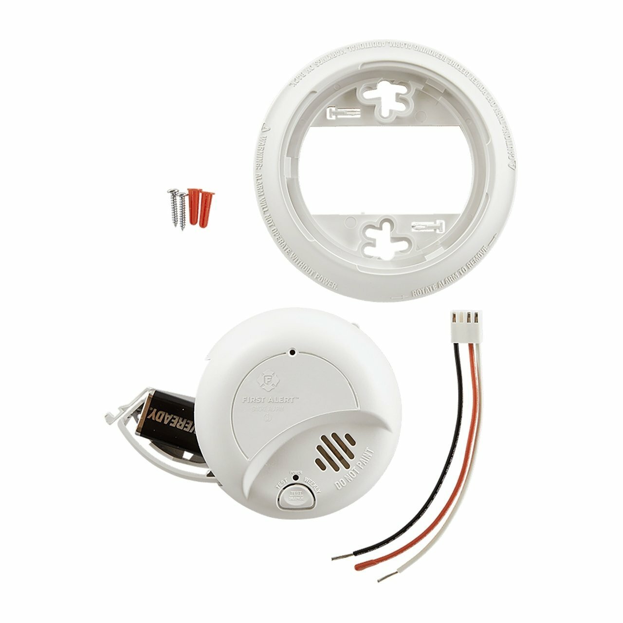 HONEYWELL BRK 9120B Wire-In Smoke Alarm 120V AC 60Hz with Backup 9V Battery