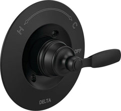 DELTA FAUCET Delta Faucet T14032-BL Woodhurst Single Handle Pressure Balancing Valve Trim (Matte Black) Replacement T14032-BL