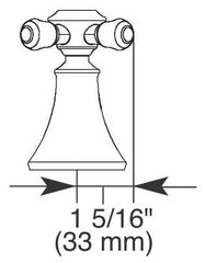 DELTA FAUCET Delta Faucet H295SS Cassidy Metal Cross Handle Set Deck Mount Bathroom & Bidet