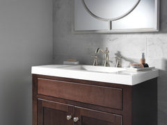 DELTA FAUCET Delta Faucet H295SS Cassidy Metal Cross Handle Set Deck Mount Bathroom & Bidet