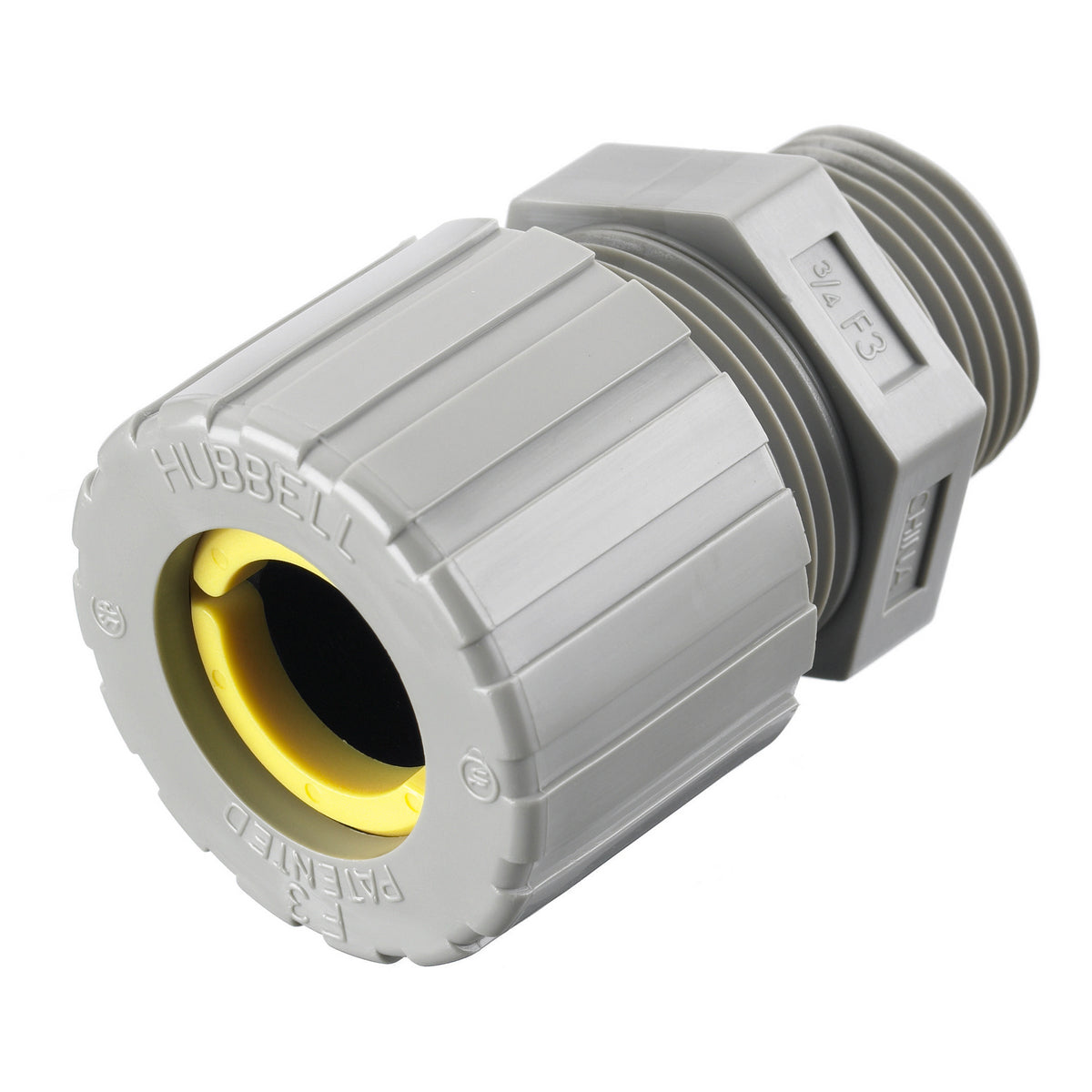 HUBBELL Hubbell SHC1037CR HUB 3/4IN STR RELIEF CONN YEL