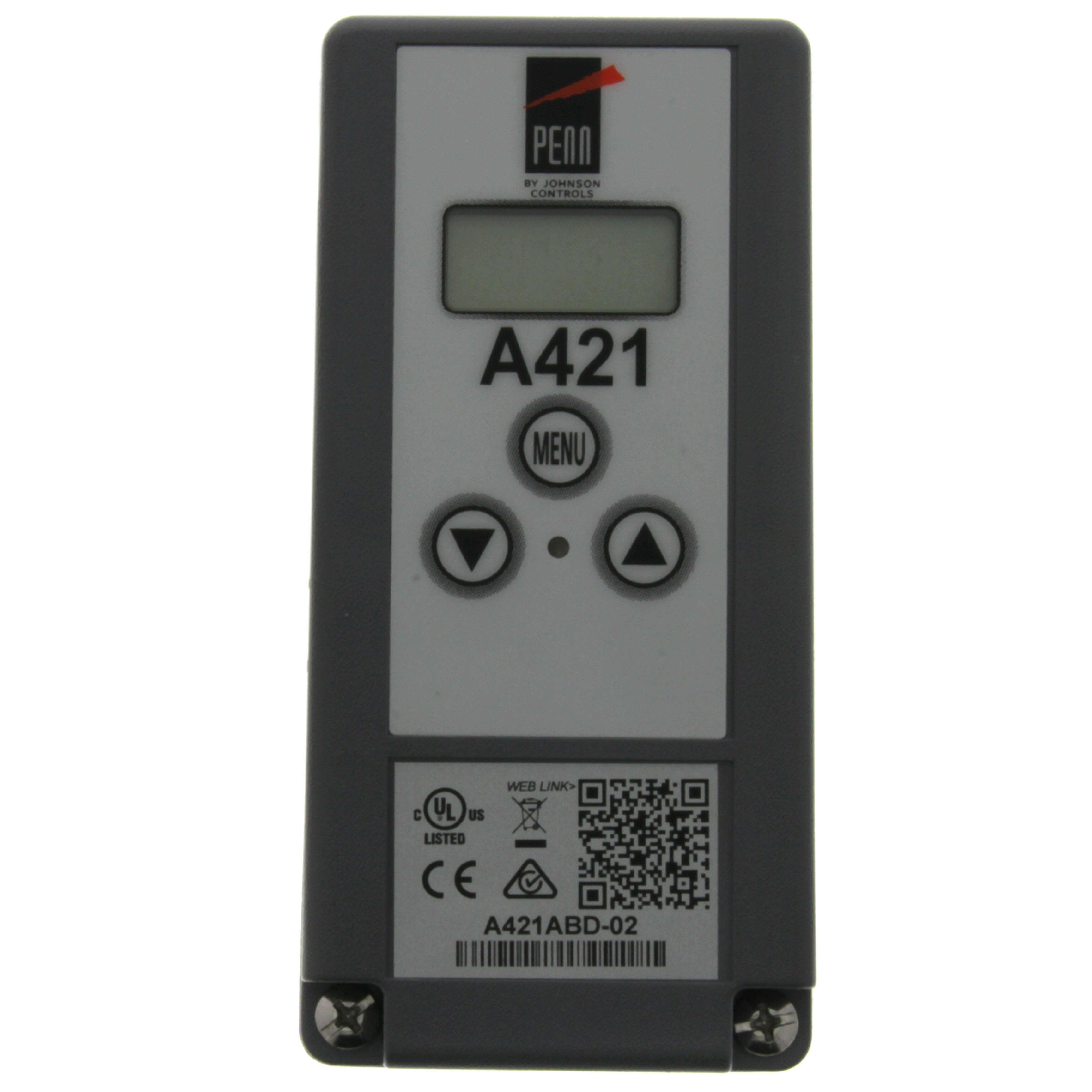 JOHNSON CONTROLS JOHNSON A421ABD-02C Electronic Single Stage Temperature Control 120/240 Vac IP20
