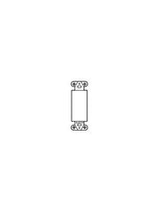 LEGRAND Pass & Seymour 326W Mounting Strap for Blank Insert Light Almond Replacement MPN