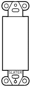 LEGRAND Pass & Seymour 326W Mounting Strap for Blank Insert Light Almond Replacement MPN