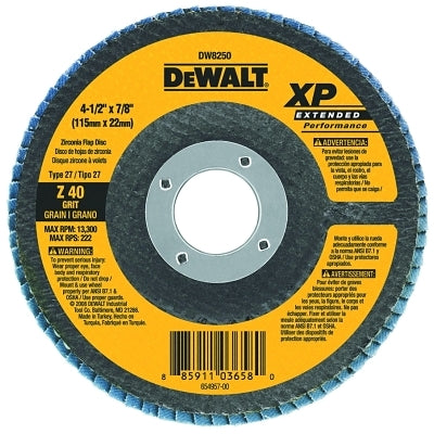 DEWALT DeWalt DW8250 4-1/2-Inch by 7/8-Inch 40g XP Flap Disc