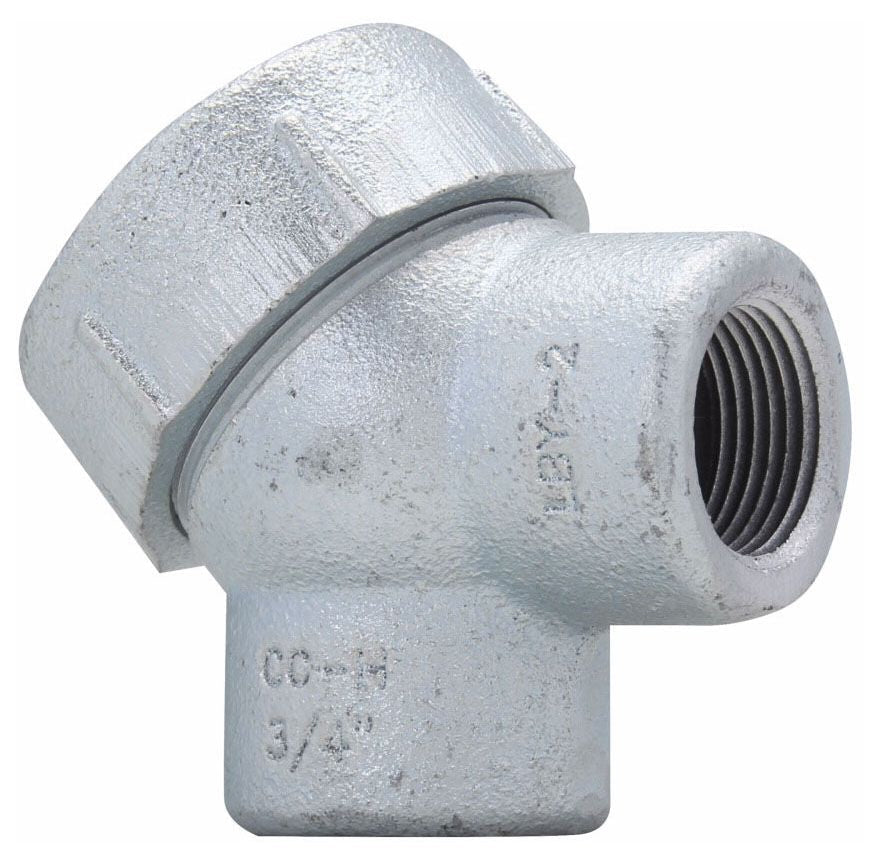 EATON Crouse-Hinds LBY25 Condulet Body Elbow 3/4 in Power
