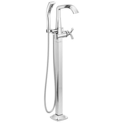 DELTA FAUCET Delta T47766-FL Roman Tub Trim Floor Mount with Handshower 1 Helo