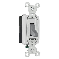 LEGRAND Legrand Pass & Seymour CSB20AC1-GRY Hard Use Specification Grade Switch Gray