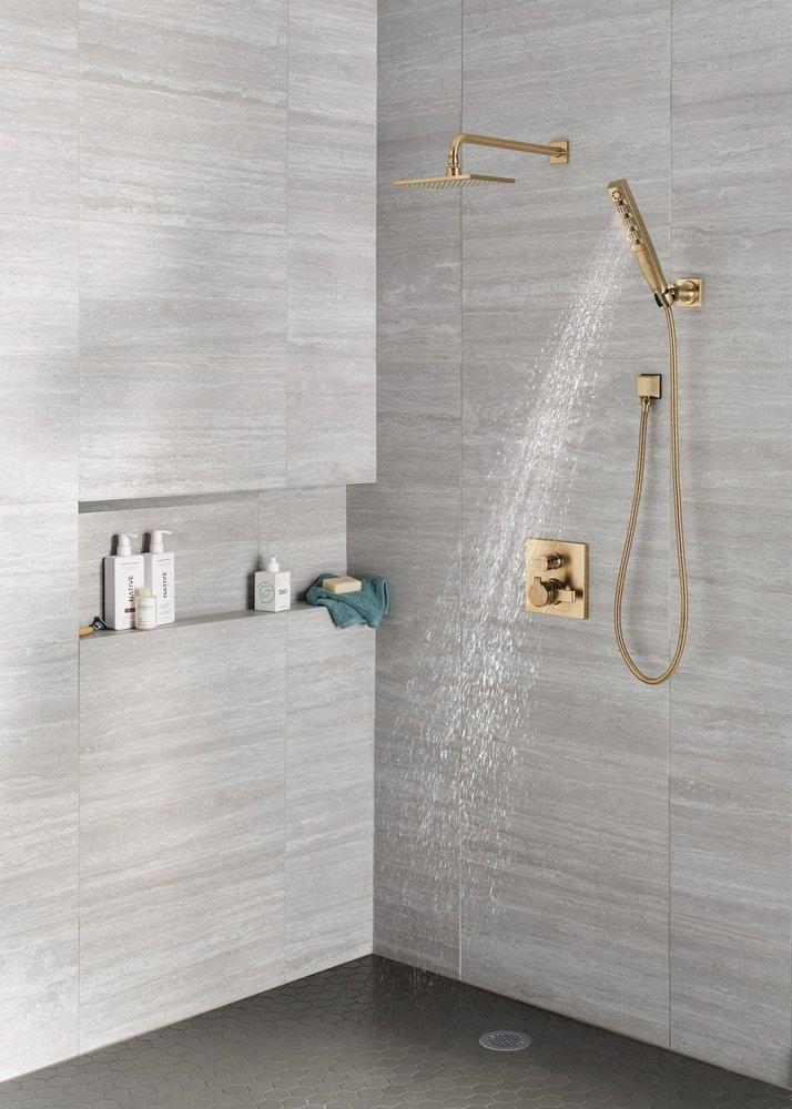 DELTA FAUCET Delta Faucet T27867-CZ Ara Two Handle Pressure Balancing Valve Trim in Brilliance Champagne Bronze