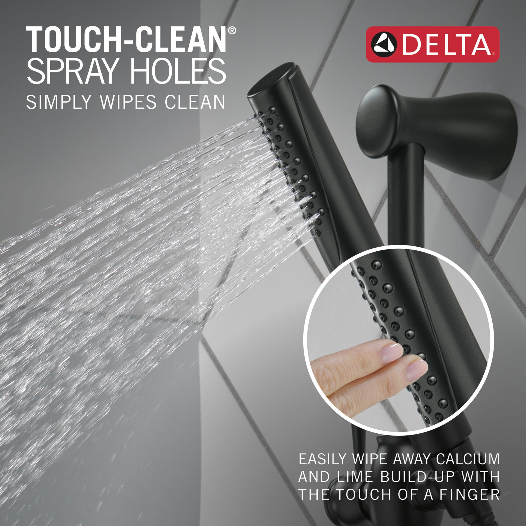 DELTA FAUCET DELTA FAUCET 57085-BL Compel Slide Bar Hand Shower