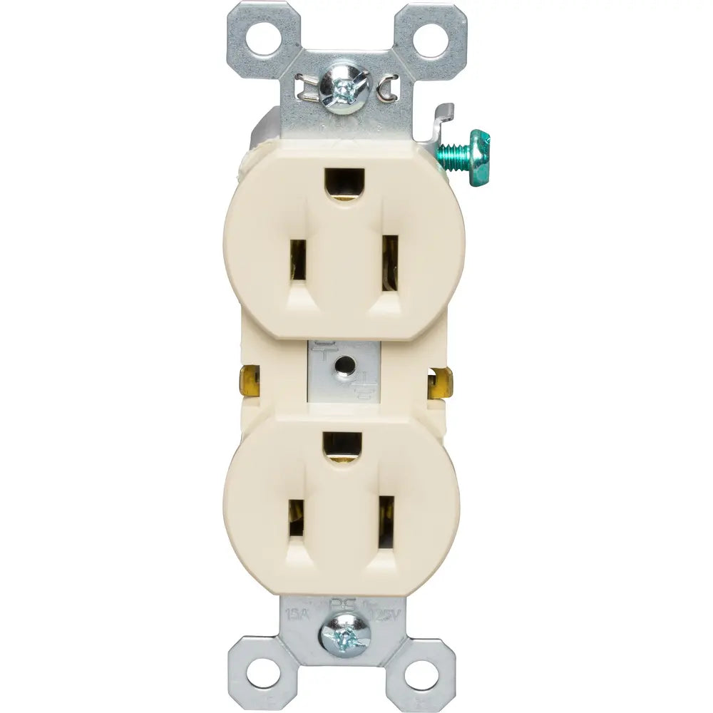 LEGRAND Pass & Seymour 3232SI TradeMaster Self-Grounding Duplex Receptacle 15A 125VAC