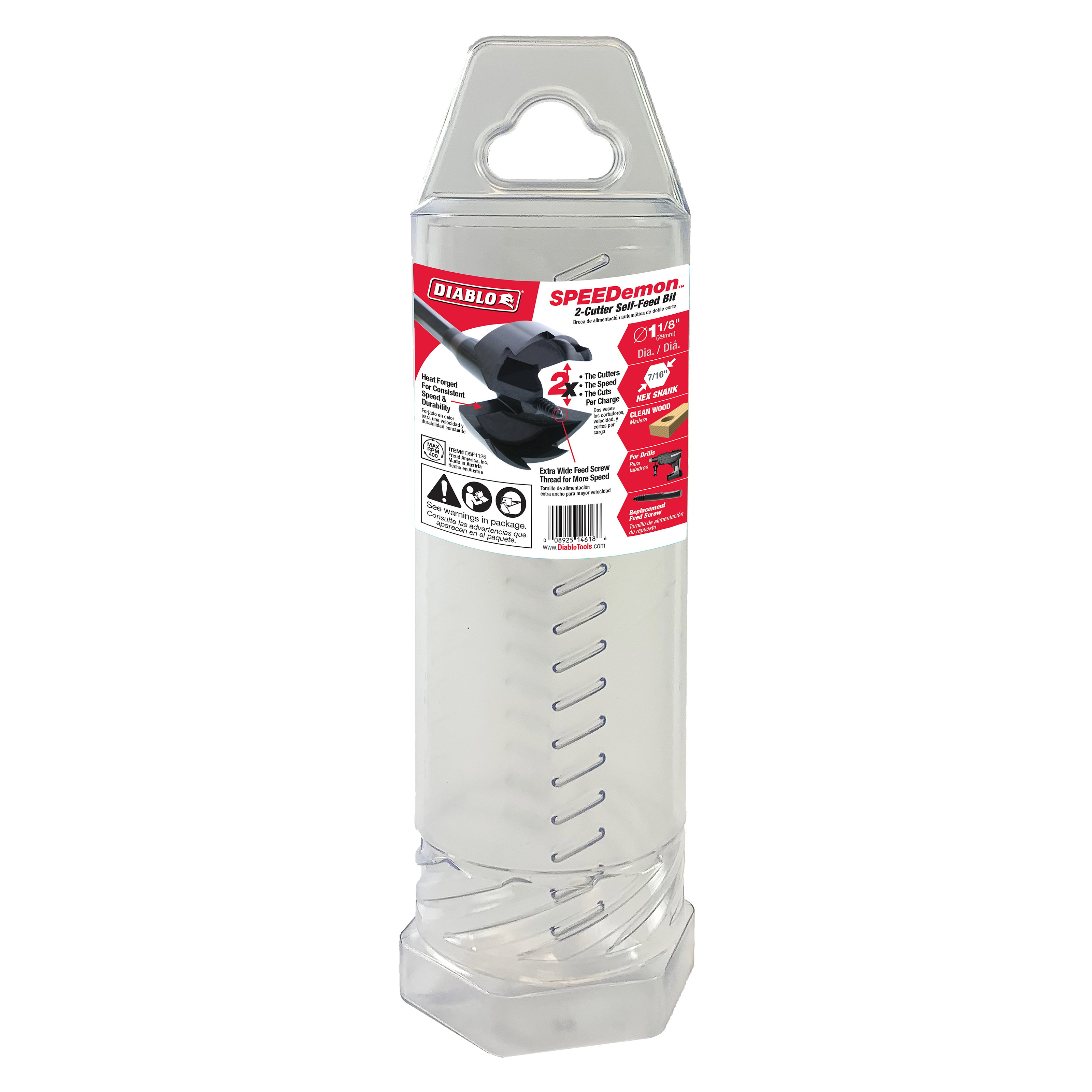 DIABLO Diablo DSF1125 SPEEDemon Self Feed Bit 1-1/8 in.