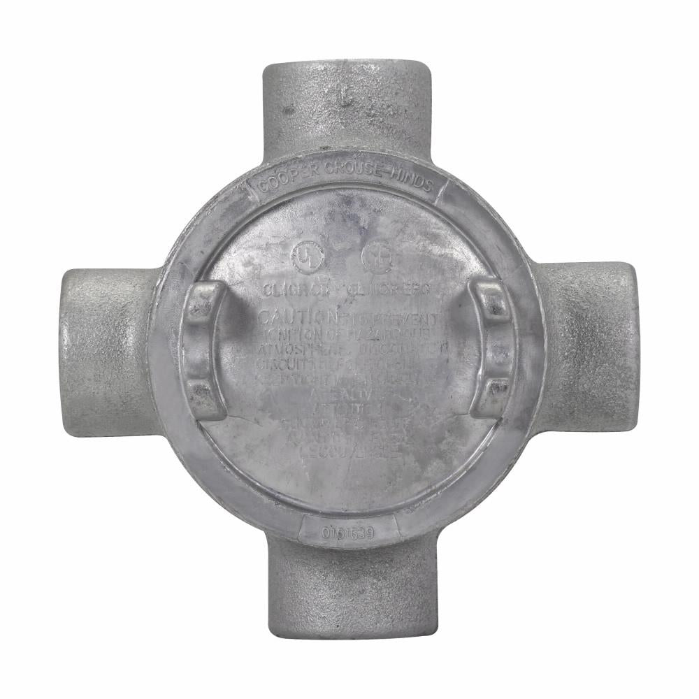 EATON Crouse-Hinds GUAX69 Conduit Outlet Box Type X 2 In 5 In Cover Opening