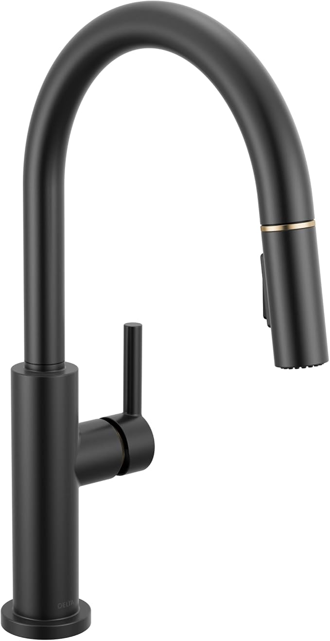 DELTA FAUCET Delta 19867LF-GZ Nicoli Single Handle Pull-Down Kitchen Faucet