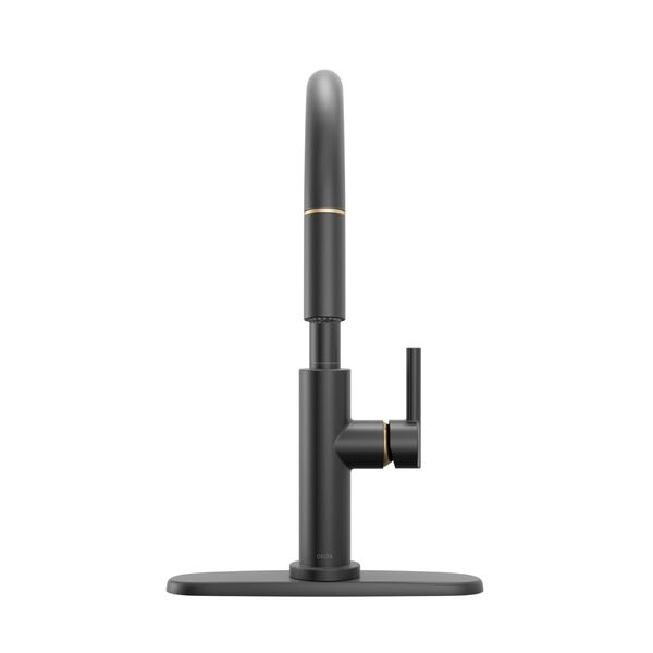 DELTA FAUCET Delta 19867LF-GZ Nicoli Single Handle Pull-Down Kitchen Faucet