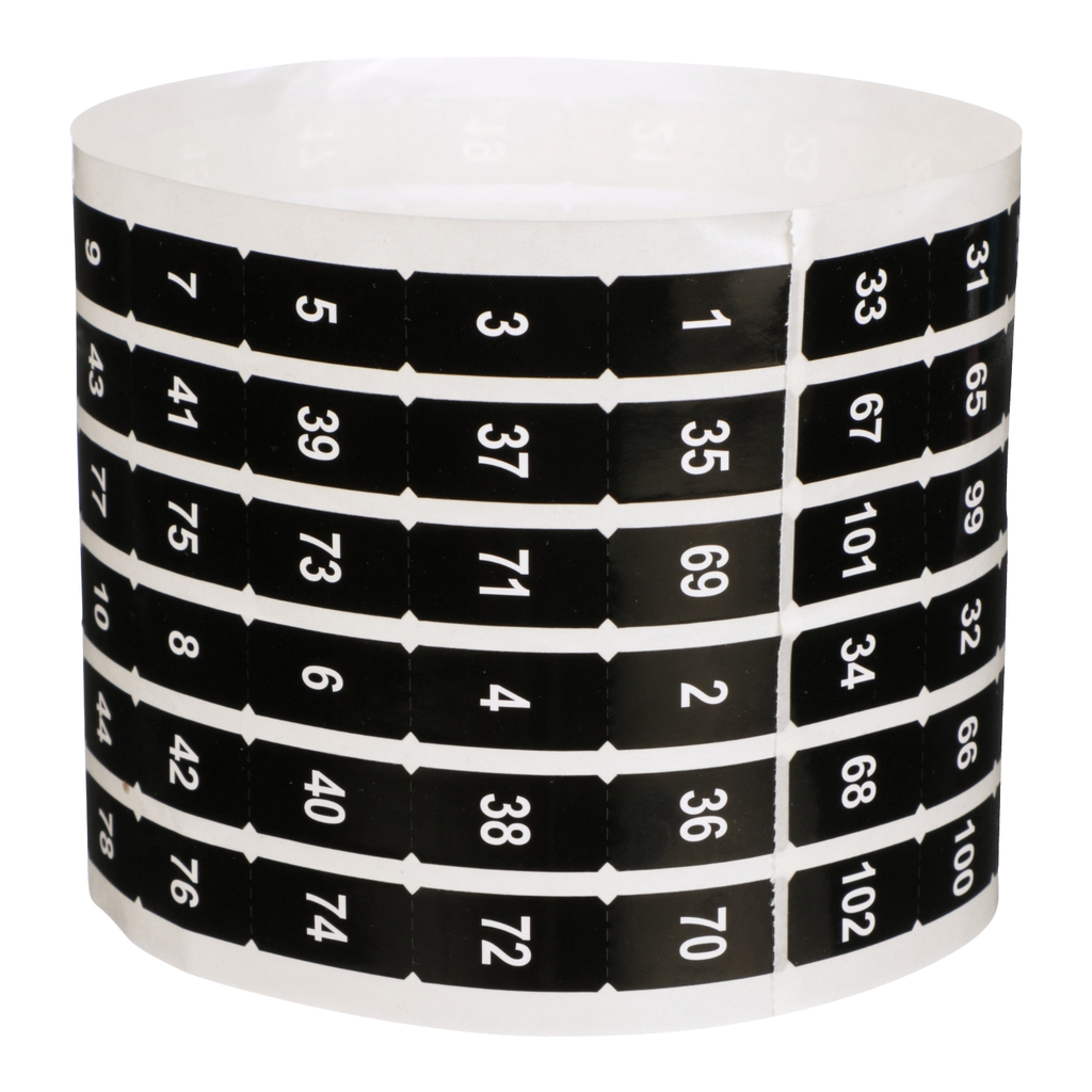 SCHNEIDER ELECTRIC Square D NF102OE 1 to 102 Odd/Even Panelboard Circuit Number Strip