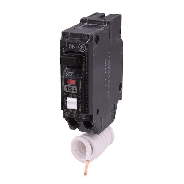 ABB Abb THQL1115PGFT 15 Amp Single Pole Ground Fault Plug-On Neutral Circuit Breaker with Self-Test THQL1115PGFTA