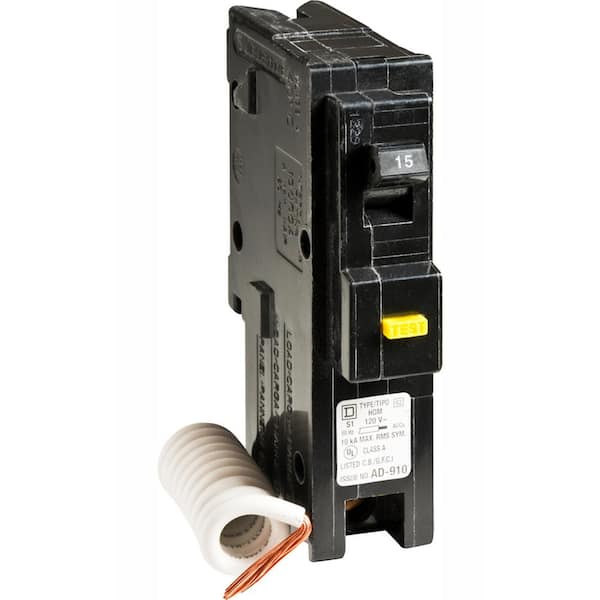 ABB Abb THQL1115PGFT 15 Amp Single Pole Ground Fault Plug-On Neutral Circuit Breaker with Self-Test THQL1115PGFTA