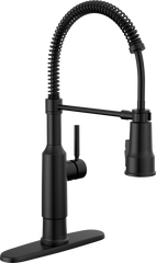 DELTA FAUCET Delta 18804Z-BL-DST Theodora Single-Handle Pull-Down Spring Kitchen Faucet 1.8 GPM