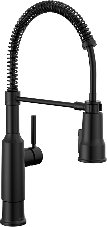 DELTA FAUCET Delta 18804Z-BL-DST Theodora Single-Handle Pull-Down Spring Kitchen Faucet 1.8 GPM