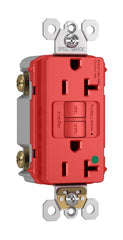 LEGRAND Legrand-Pass & Seymour PT2097HGRED GFCI Duplex Receptacle 20 Amp 125 Volt Tamper-Resistant Hospital Grade GFCI Receptacle Red