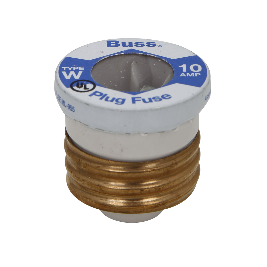 EATON Bussmann W-10 Plug Fuse 10A (Pack of 4)