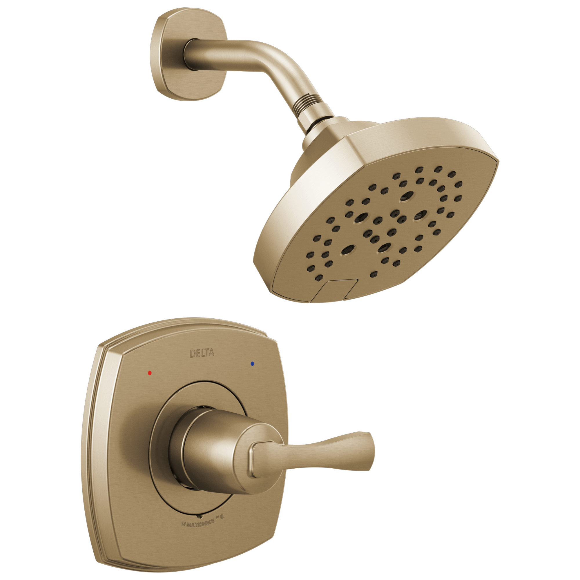 DELTA FAUCET Delta Faucet T14276-CZ Stryke Single Handle Multi Function Shower Faucet 1.75 gpm Trim Only
