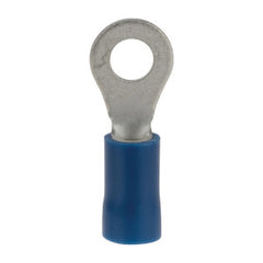 NSI INDUSTRIES NSI Industries R16-8V-S #6 Stud 16 to 14 AWG Blue Vinyl 1-Hole Insulated Ring Terminal
