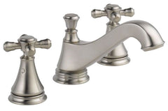 DELTA FAUCET Delta Faucet 3595LF-SSMPU-LHP Cassidy Two Handle Widespread Bathroom Faucet - Low Arc Spout