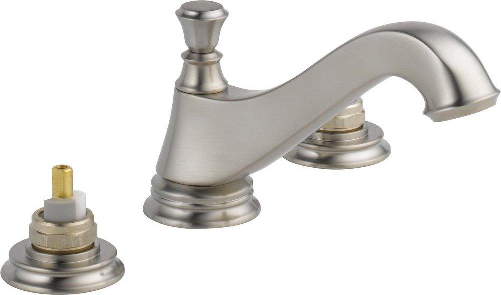 DELTA FAUCET Delta Faucet 3595LF-SSMPU-LHP Cassidy Two Handle Widespread Bathroom Faucet - Low Arc Spout