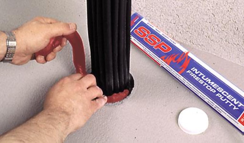 SPECIFIED TECHNOLOGIES SpecSeal SSP100 Firestop Putty 2LB 36 Cu. In. Tube