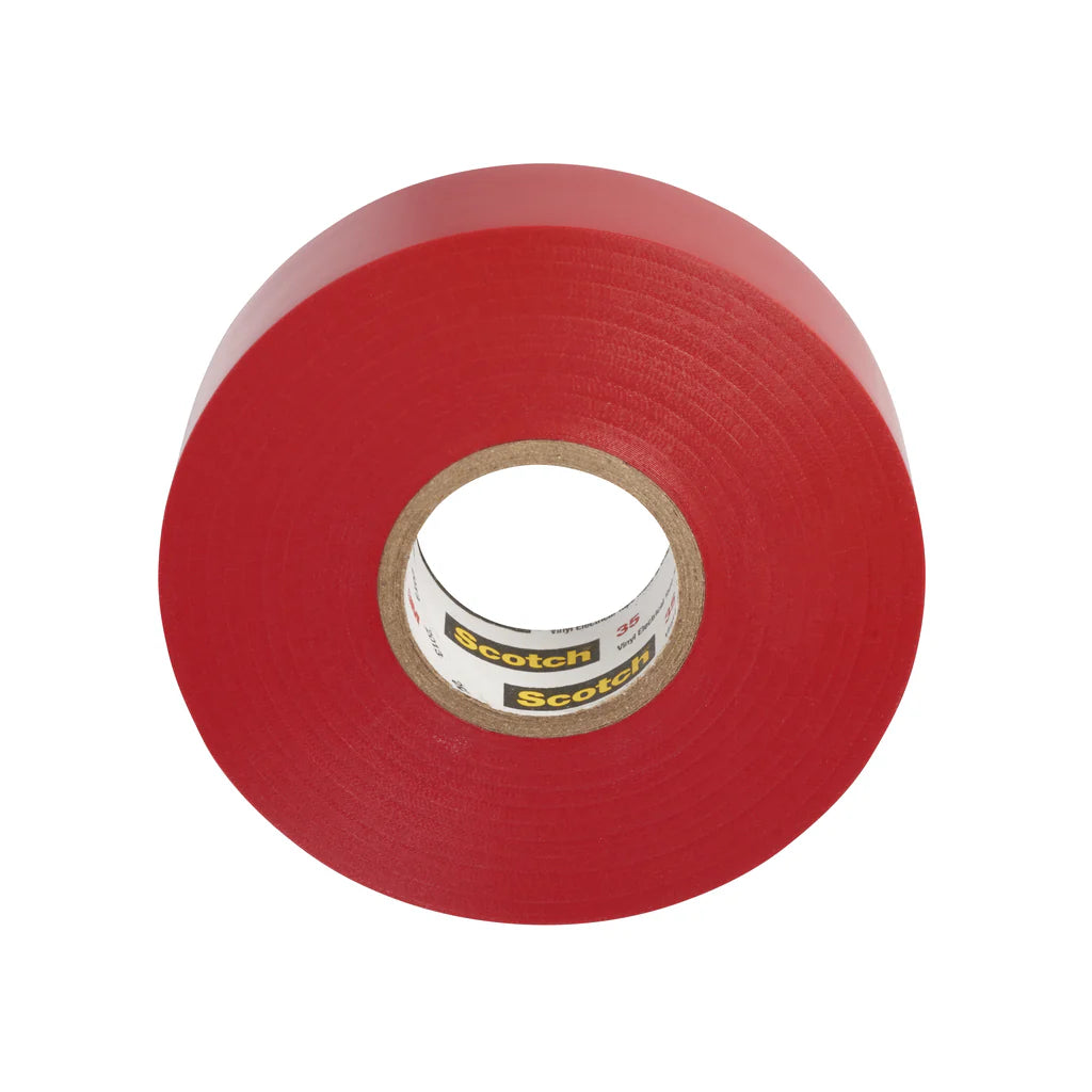 3M Scotch 35-3/4X66FT-RD Vinyl Electrical Tape Power 66 feet